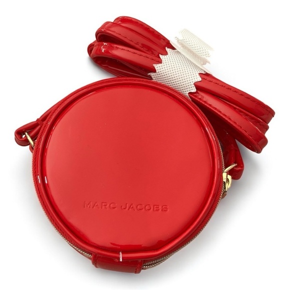 Marc Jacobs Patent Leather Red Round Crossbody Bag - Picture 1 of 5